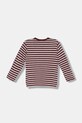 United Colors of Benetton longsleeve bawełniany niemowlęcy 3FNLG10K9.P.seasonal bordowy AW25