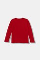 United Colors of Benetton longsleeve bawełniany dziecięcy 3I1XC10DB.G.Season.9BYA czerwony AW25