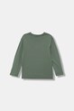 United Colors of Benetton longsleeve bawełniany dziecięcy 3I1XC10DB.G.Season.9BYA zielony AW25