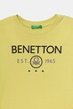 Хлопчик Дитячий бавовняний лонгслів United Colors of Benetton 3I1XC10Q3.G.seasonal жовтий