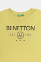 Chlapec Detská bavlnená košeľa s dlhým rukávom United Colors of Benetton 3I1XC10Q3.G.seasonal žltá