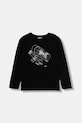 Παιδικό βαμβακερό μακρυμάνικο United Colors of Benetton στάμπα μαύρο 3I1XC10Q3.G.seasonal