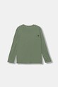 Dětské bavlněné tričko s dlouhým rukávem United Colors of Benetton 3I1XC10QS.G.seasonal zelená AW25