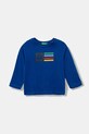 United Colors of Benetton longsleeve bawełniany dziecięcy nadruk niebieski 3I1XG10F2.P.reproposed