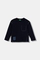 Дитячий бавовняний лонгслів United Colors of Benetton 3I1XG10KR.P.seasonal темно-синій AW25
