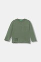 Хлопковый детский лонгслив United Colors of Benetton 3I1XG10KR.P.seasonal зелёный AW25