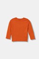 United Colors of Benetton longsleeve bawełniany dziecięcy 35RYG10KE.P.seasonal pomarańczowy AW25