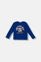 United Colors of Benetton longsleeve din bumbac pentru copii print albastru 3I1XC10QR.G.seasonal