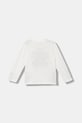 United Colors of Benetton longsleeve din bumbac pentru copii 3I1XG10KQ.P.seasonal alb AW25