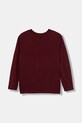 United Colors of Benetton longsleeve din bumbac pentru copii 3IVWC10PW.G.seasonal burgundia AW25
