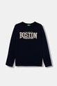 United Colors of Benetton longsleeve bawełniany dziecięcy nadruk granatowy 3JERC10QO.G.seasonal