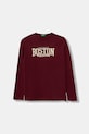 Хлопковый детский лонгслив United Colors of Benetton узор бордо 3JERC10QO.G.seasonal