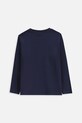 Coccodrillo longsleeve bawełniany dziecięcy ZC5143104VBA granatowy AW25
