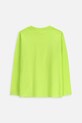 Coccodrillo longsleeve bawełniany dziecięcy ZC5143106VBA zielony AW25