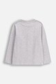 Coccodrillo longsleeve z bawełną dziecięcy ZC5143101CBK szary AW25