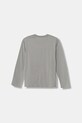 Dětské bavlněné tričko s dlouhým rukávem United Colors of Benetton 3ATNC10QU.G.Seasonal šedá AW25