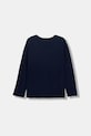 United Colors of Benetton longsleeve bawełniany dziecięcy 3ATNC10QU.G.Seasonal granatowy AW25