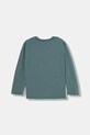 United Colors of Benetton longsleeve bawełniany dziecięcy 3ATNC10QU.G.Seasonal zielony AW25