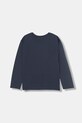 United Colors of Benetton longsleeve bawełniany dziecięcy 3ATNC10R8.G.Seasonal granatowy AW25
