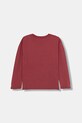 United Colors of Benetton longsleeve bawełniany dziecięcy 3ATNC10R8.G.Seasonal czerwony AW25