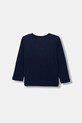 United Colors of Benetton longsleeve bawełniany dziecięcy 3ATNG10KT.P.Seasonal granatowy AW25