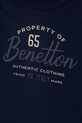 Chłopiec United Colors of Benetton longsleeve bawełniany dziecięcy 3ATNG10KT.P.Seasonal granatowy