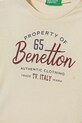 Chłopiec United Colors of Benetton longsleeve bawełniany dziecięcy 3ATNG10KT.P.Seasonal beżowy