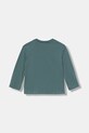 United Colors of Benetton longsleeve bawełniany dziecięcy 3ATNG10KT.P.Seasonal zielony AW25