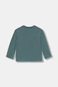 United Colors of Benetton longsleeve bawełniany dziecięcy 3ATNG10KT.P.Seasonal zielony AW25