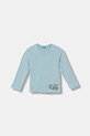 United Colors of Benetton longsleeve bawełniany dziecięcy 3ATNG10KV.P.Seasonal niebieski AW25