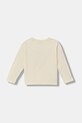 Дитячий бавовняний лонгслів United Colors of Benetton 3ATNG10L6.P.Seasonal бежевий AW25