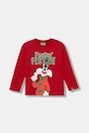 Παιδικό βαμβακερό μακρυμάνικο United Colors of Benetton στάμπα κόκκινο 3ATNG10L4.P.Seasonal