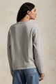 Памучна блуза с дълги ръкави Polo Ralph Lauren 211967105 сив AW25