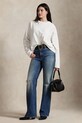 Odzież Polo Ralph Lauren longsleeve bawełniany 211967107 biały