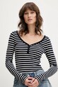 Μακρυμάνικο Tommy Jeans σκούρο μπλε DW0DW20903