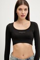 Tommy Jeans hosszú ujjú fekete DW0DW20909