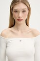 Tommy Jeans longsleeve bej DW0DW20919