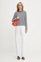Bavlněné tričko s dlouhým rukávem Karl Lagerfeld KL X DISNEY A3W17091 černá AW25