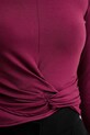 Simona Corsellini longsleeve A25CPTS00101 bordowy
