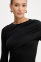 Simona Corsellini longsleeve czarny A25CPMG00501