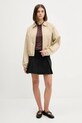 Majica z dolgimi rokavi HUGO 50543100 rjava AW25