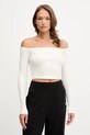 Лонгслів Guess CARLA slim бежевий V5YP07.K8RT2