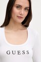 Oblečení Tričko s dlouhým rukávem Guess NEW CARRIE O5RI00.KBBU1 bílá