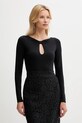 Guess longsleeve JOEY uni negru W5YP33.KACM2