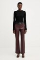 Μπλούζα με προσθήκη μαλλιού Pinko 105697.A2TW μαύρο AW25