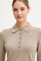 Свитер с добавлением шерсти United Colors of Benetton бежевый 102HD301H