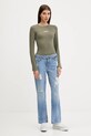 Лонгслів Guess Jeans W5YP38.KA0H1 зелений AW25