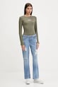 Лонгслів Guess Jeans W5YP38.KA0H1 зелений AW25