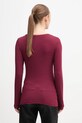 Îmbrăcăminte United Colors of Benetton longsleeve din amestec de cașmir 3LRU3M076 burgundia