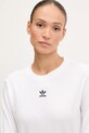 adidas Originals pamut hosszúujjú Essentials fehér JW7454